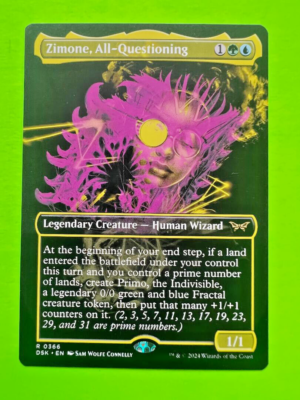 MTG - Duskmourn House of Horror - Zimone, All-Questioning - Borderless |  eBay