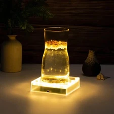 Simplelight 5 Inch Square Led Light Base - Light Base for Glass Art, Ideal Le...