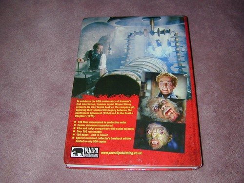 HAMMER'S FILM LEGACY, HARDCOVER Book, Wayne Kinsey signed /numbered Peveril Pub. - Imagen 4 de 6