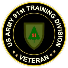 US Army 91st Training Division Veteran Bumper Sticker Military Vinyl Decal 5"