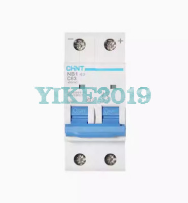 QTY:2 FOR CHINT NB1-63 2P C3/4/6/10/16/20/25/32/40/50/63 Circuit Breaker 400VAC