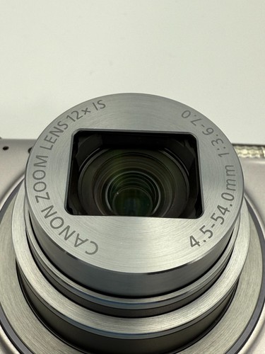 Canon IXY 640 PowerShot Elph 350 HS 20.2MP Camera Silver w/AC adapter -Excellent - Picture 6 of 15