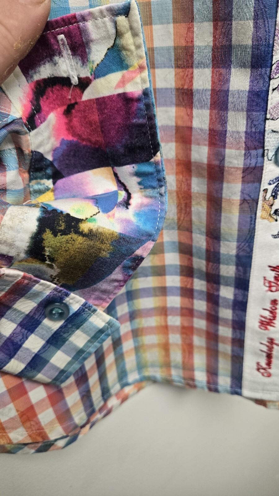 Robert Graham button down medium Long Sleeve Dres… - image 9