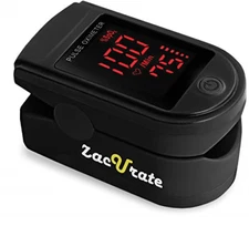 Two Zacurate Pro Series 500dL Fingertip Pulse Oximeter - Black