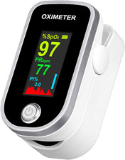Pulse Oximeter Fingertip - Oxygen Meter Finger Pulse Oximeter - Blood Oxygen Sat