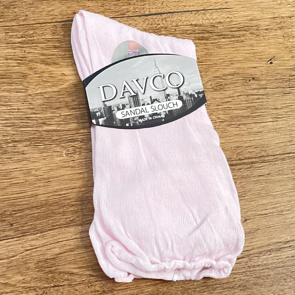 Calcetines holgados sandalia rosa Davco para mujer talla 9-11 algodón spandex Foto 2 de 4