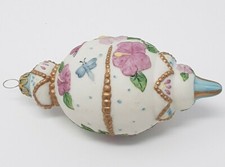 Ceramic Butterfly Top Ornament Christmas Decoration Holidays Flowers Easter