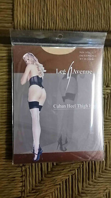 Cuban Heel Thigh High Stockings, Formal, Retro, Pin-up, Cosplay, HAVE FUN