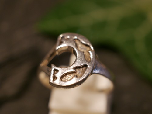 Wunderbarer 925 Sterling Silber Ring Buchstabe Initiale C Struktur Elegant Edel - Bild 2 von 8