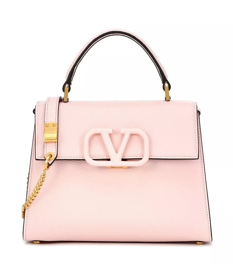 +$4600 Valentino Garavani Vsling V sling Grainy Calfskin Handbag Vlogo