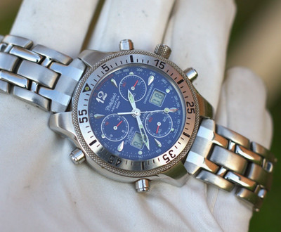 Orologio Philip Watch AQUATICA 2000 cronografo quarzo men chronographe steel