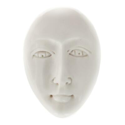 1 5/16'' 33mm 1-5-10Pcs Lot Open Eye Goddess Face Bison Bone Cab Bead Cabochon
