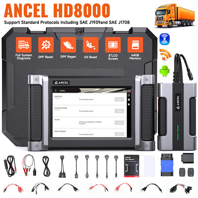 HD8000 24V Heavy Duty Truck OBD2 Diagnosegerät LKW Scanner DPF Regener Für Mack