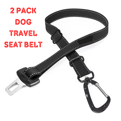 2Pack Pet Dog Seat Belt Adjustable Travel Car Safety Harnesses Lead