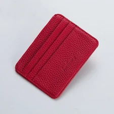ID Credit Card Holder Women Men Leather Purse Multi-Card Slots Wallet Card Case
