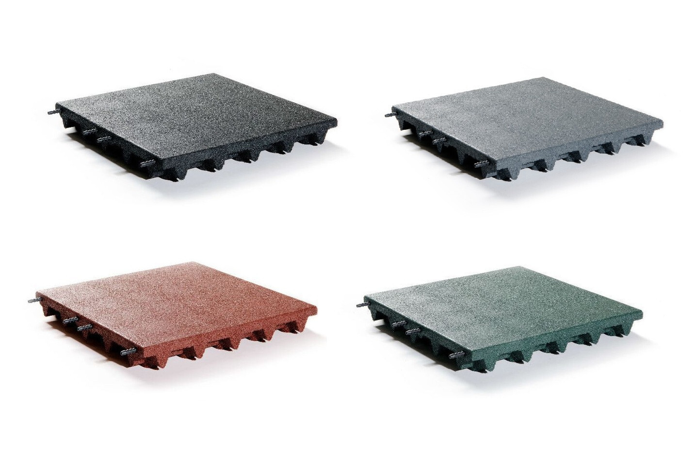 Alfombrilla anticaídas 50x50 cm grosor 65 mm alfombrilla de goma antideslizante DIN EN 1177:2008