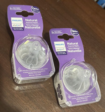 LOT OF 2 Philips Avent Flow 1 Natural Response Nipple 0 Month 2 PACK SCY961/02