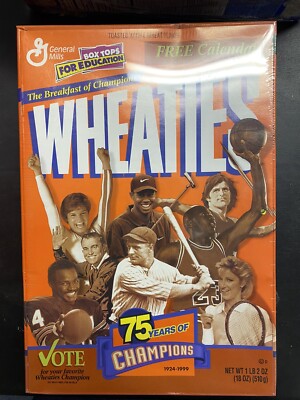 Wheaties 75 Years Of Champions Voting Box (Unopened) | Ebay