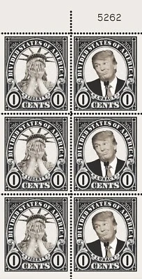 Trump - Liberty / Lunacy - (Artistamp, Faux Postage, Cinderella) - Image 1 of 2