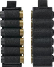 2pcs Tactical 6 Rounds Buttstock Ammo Pouch Carrier 12GA Shotgun Shell Holder