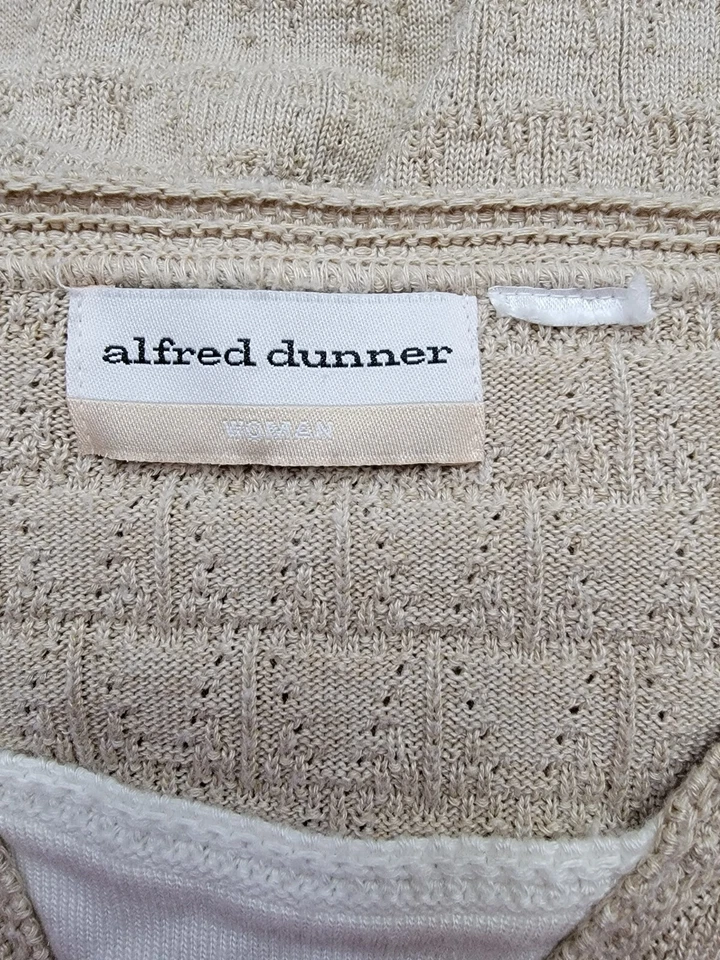 Camisa suéter blusa Alfred Dunner para mujer talla 1X 2X marrón blanco Foto 2 de 4