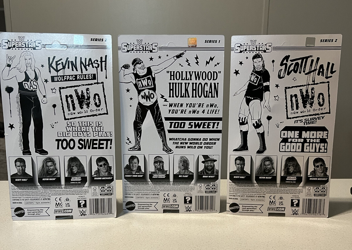 Wwe superstars Exclusive Nwo Figures Hollywood Hogan Scott hall kevin nash