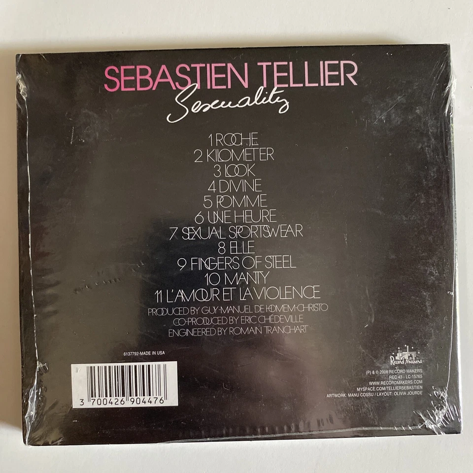 SEBASTIEN TELLIER - Sexuality - CD BRAND NEW/STILL SEALED guy man daft punk Foto 2 de 2