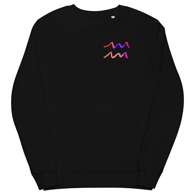Aquarius Star Sign Constellation Aquarian Zodiac Symbol Unisex  sweatshirt