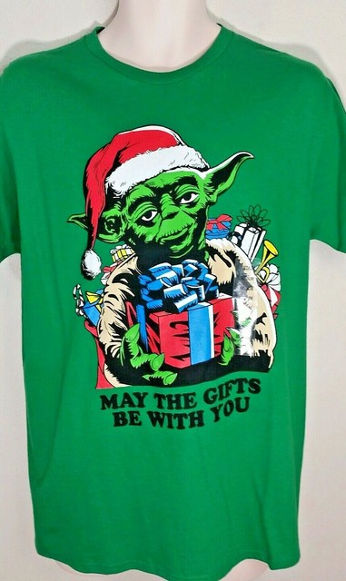 Star Wars Mens Yoda Christmas Shirt May 