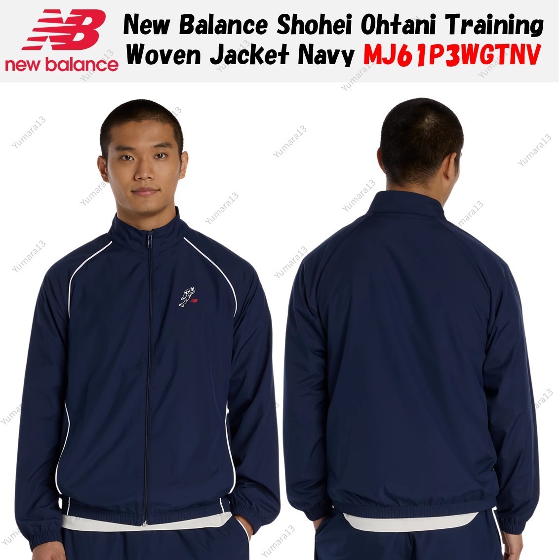 『TEN NYLON JKT NAVY S』 New Balance Shohei Ohtani Training Woven Jacket Navy MJ61P3WGTNV