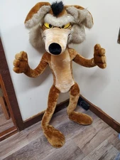 Vintage 1993 Wile E Coyote Standing Jumbo Wired Plush 40" Tall 24K Company