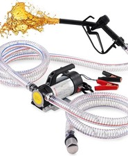 12V 200W Diesel Transfer Pump, Professional Fuel Pump Kit with Nozzle Hoses B0