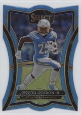 2019 Select Premier Level Die-Cut Light Blue Prizm 63/99 Melvin Gordon III mv7