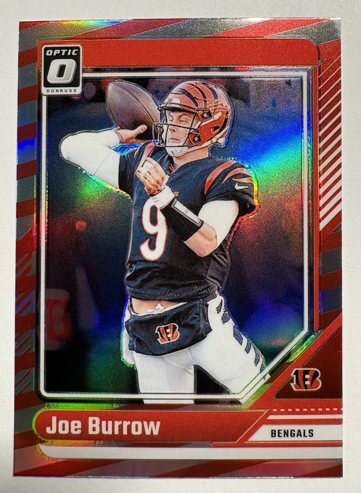 2024 JOE BURROW Real SP Optic FREEDOM Holo #38 Bengals