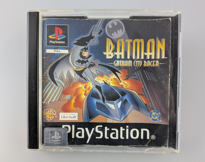 Batman Gotham City Racer PS1 getestet im Spiel funktioniert mit Handbuch ohne Einsatz