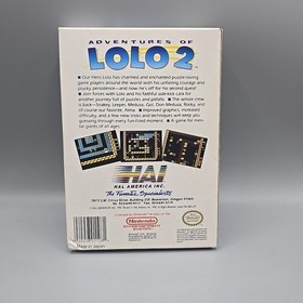 Adventures of Lolo 2 (Nintendo Entertainment System NES) Complete W/ Manual CIB 