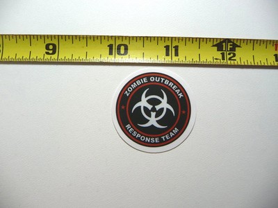 ZOMBIE OUTBREAK RESPONSE TEAM SMALL STICKER DECAL JOB OCCUPATION PROFESSION
