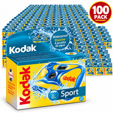 100pk Kodak Sport Waterproof Disposable Camera 27 Exp 35mm Film Underwater 2025