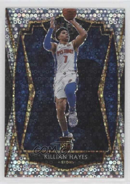 2020-21 Panini Select Premier Level Disco Prizm Killian Hayes #181 11s9