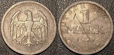 Allemagne - République de Weimar - 1 mark 1924 A, Berlin !! KM#42