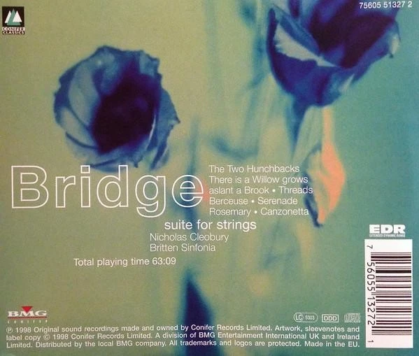 75605513272 Britten Sinfonia, Nicholas Cleobury Frank Bridge - Suite For Strings - Bild 2 von 3