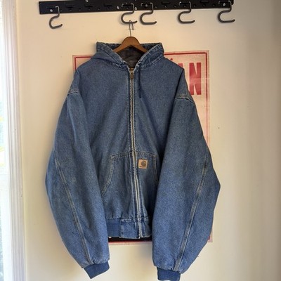 Carhartt J08 DST Denim Blanket Lined Jacket Vintage, 4XL Asap