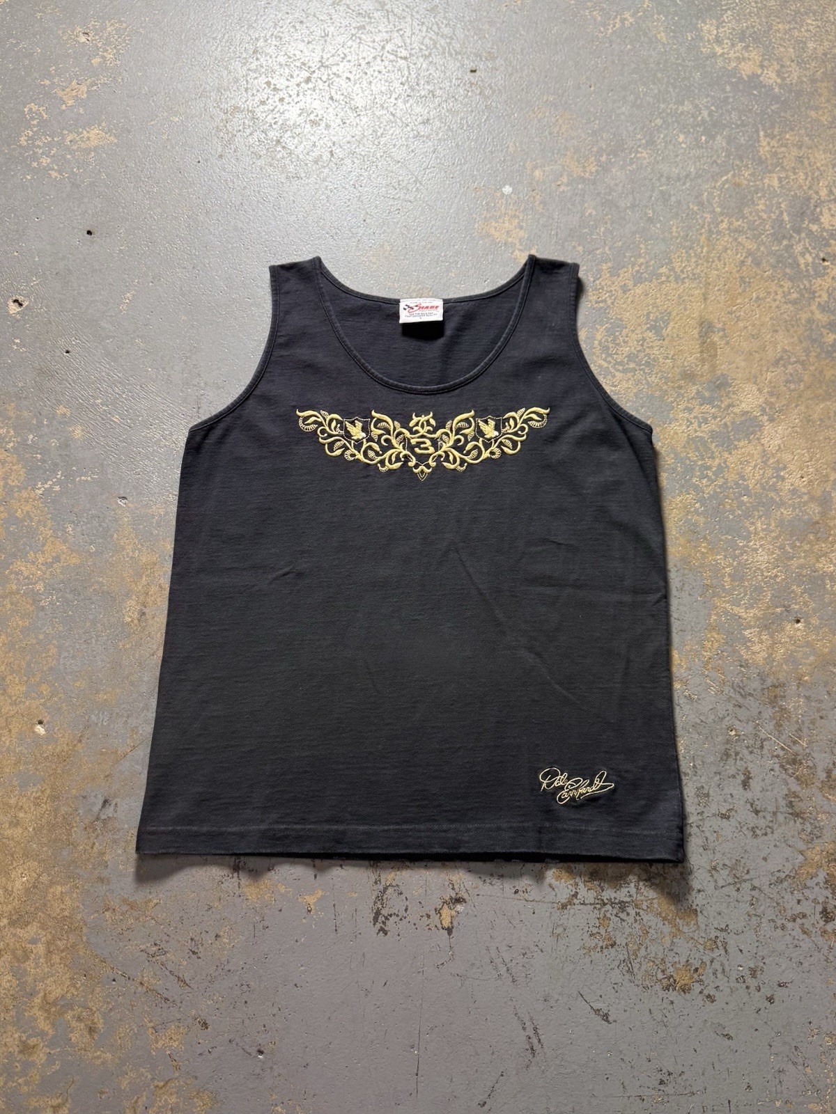 Vintage NASCAR Dale Earnhardt Black Graphic Tank Top Shirt-Size Large