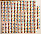 Vtg RARE 1981 Mrs Grossman's Stickers 35 Strips Balloons Multi-Color Rainbow