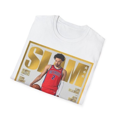 Slam Cade Cunningham Pistons Gold Graphic T Shirt Vantage Basketball Fan Tee