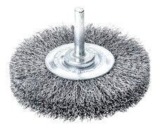 Lessmann Schaft-Rundb&uuml;rste Stahldraht gewellt 50 x 0,3 mm - 415.162