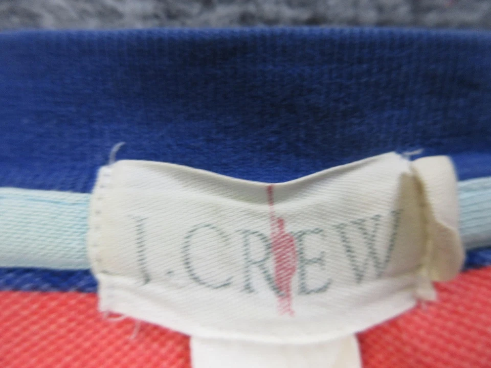 Camisa vintage J Crew para hombre 2XL multicolor a rayas remero manga corta bloques de colores Foto 4 de 4