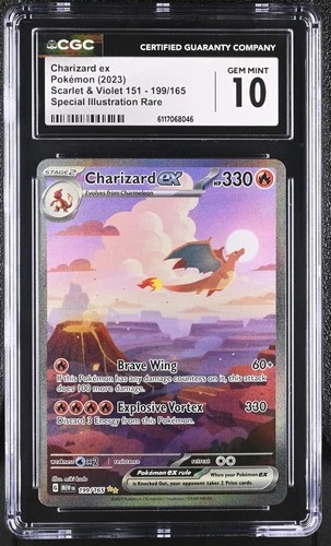Charizard EX 199/165 Special Illustration Rare Pokemon CGC 10 Gem Mint *046