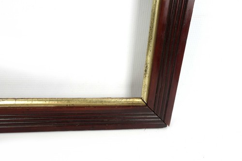 Antique 19th Century Victorian Walnut Deep Dish Picture Frame Fits ~17" x 12" - Picture 4 of 8