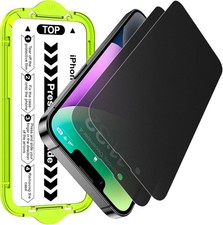 2PCS Anti-Spy Matte Privacy Glass Screen Protector for iPhone 13 Pro Max/14 Plus
